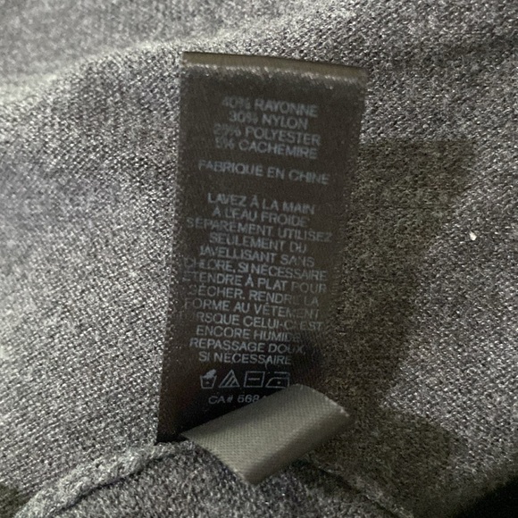 Express Dark Gray Draped Cardigan, Size XS - Picture 9 of 9